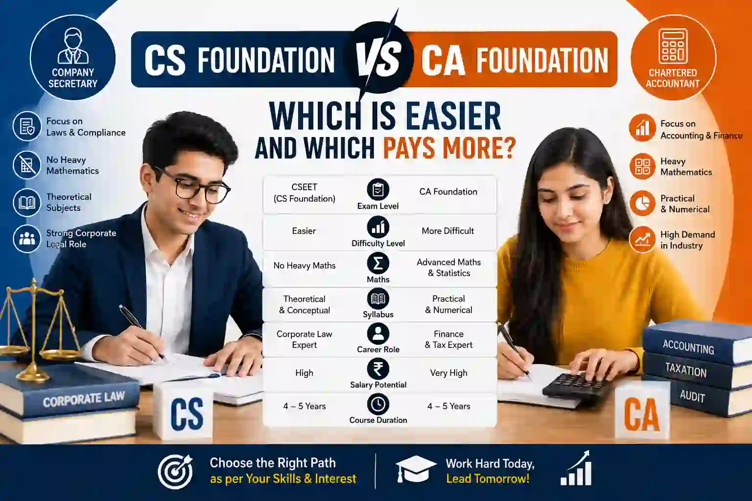 CS Foundation vs CA Foundation: Which Is Easier & Pays More?